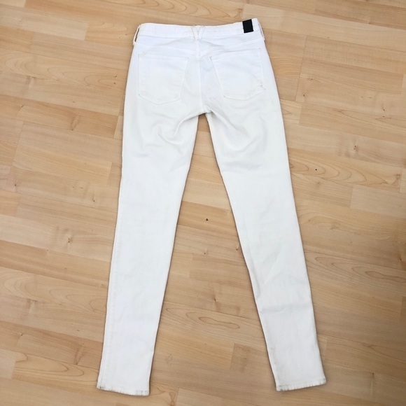 Vince White Cotton Skinny Jeans Pants - Picture 4 of 10